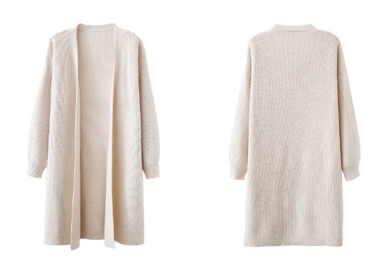 【取寄：納期2週間】ニットカーディガン レディース カーディガン ロングカーディガン 羽織 アウター ライトアウター シンプル 無地 長袖 秋冬 ゆったり ルーズシルエット カジュアル お出掛け