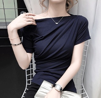 オフショルダー半袖トップス 半袖 カットソー Tシャツ トップス コンパクト 綿 麻 かわいい 可愛い きれいめ シンプル カジュアル 上品 おしゃれ かっこいい レトロ アジアン オフショルダー半袖トップス 半袖 カットソー Tシャツ トップス コンパクト 綿 麻 かわいい 可愛い きれいめ シンプル カジュアル 上品 おしゃれ かっこいい レトロ アジアン