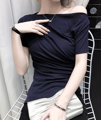 オフショルダー半袖トップス 半袖 カットソー Tシャツ トップス コンパクト 綿 麻 かわいい 可愛い きれいめ シンプル カジュアル 上品 おしゃれ かっこいい レトロ アジアン オフショルダー半袖トップス 半袖 カットソー Tシャツ トップス コンパクト 綿 麻 かわいい 可愛い きれいめ シンプル カジュアル 上品 おしゃれ かっこいい レトロ アジアン