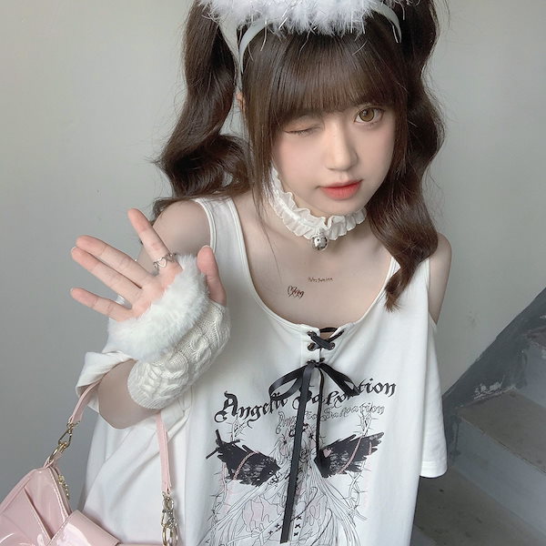 d.i.a肩出し背中見せTシャツ♡平成ギャルd.i.a初期の希少腰ガン空き　緑 216294474.jpg?1492614498
