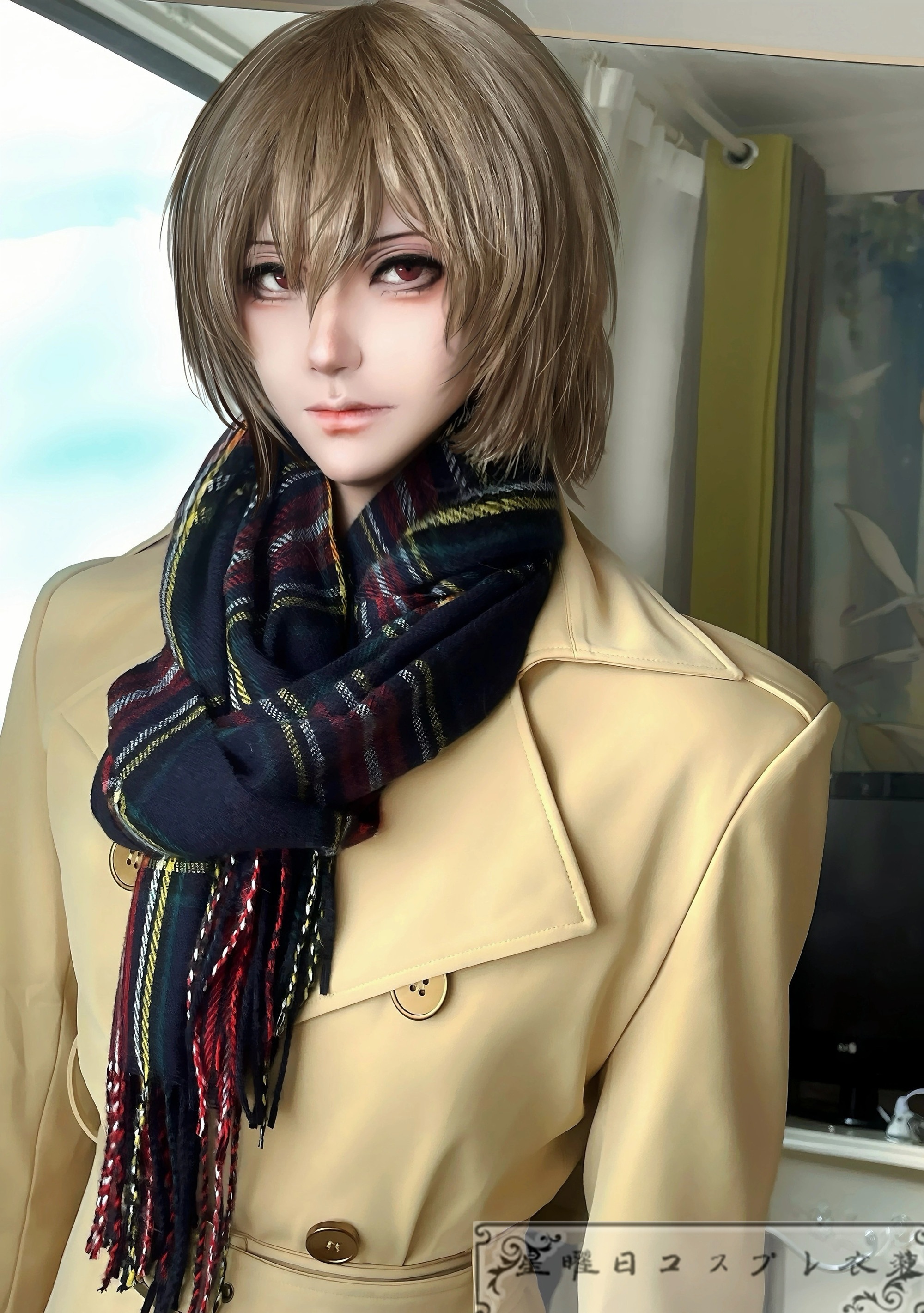 『一部在庫あり』 ペルソナ5 明智吾郎 コート コスプレ衣装 コスチューム