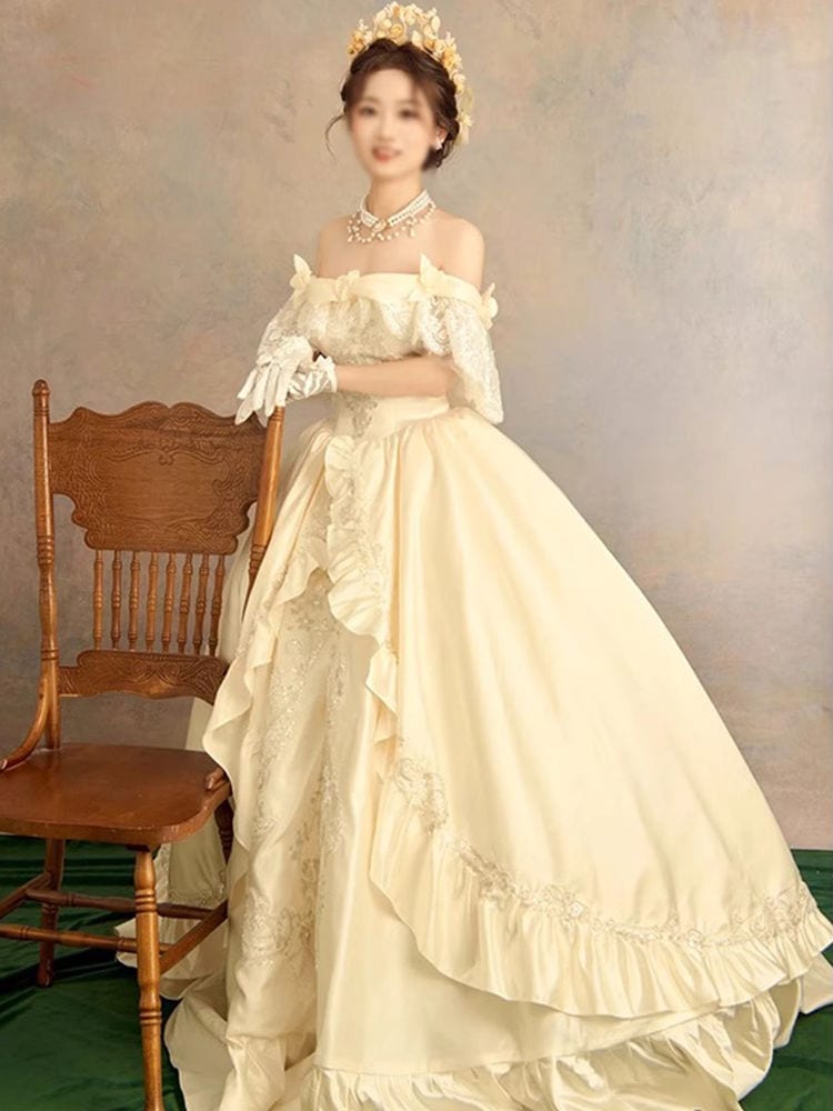 【1731人コレクション】ロリータ王女スカート成人高級軽豪華小衆一字肩学生芸考司会者演出服女性超仙