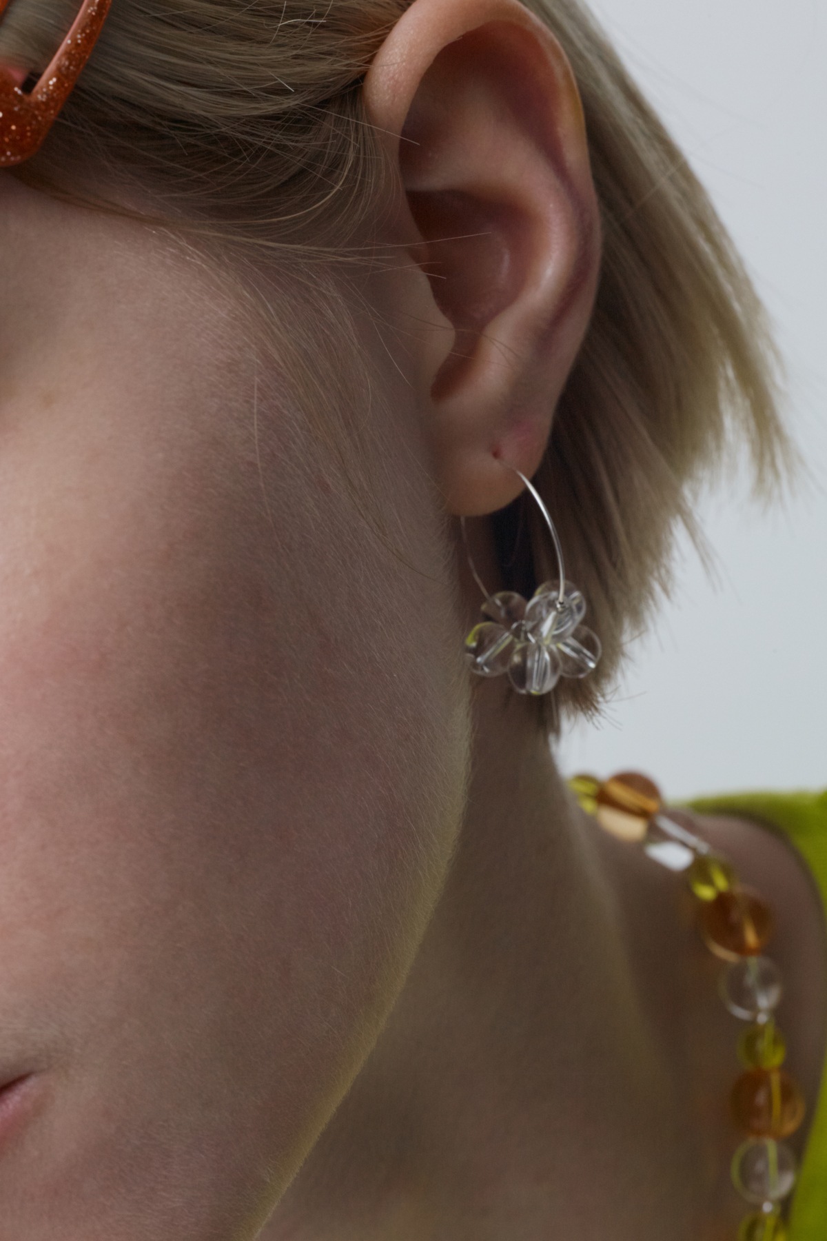 MONDAY EDITION COLORED ICE FLOWER EARRINGS