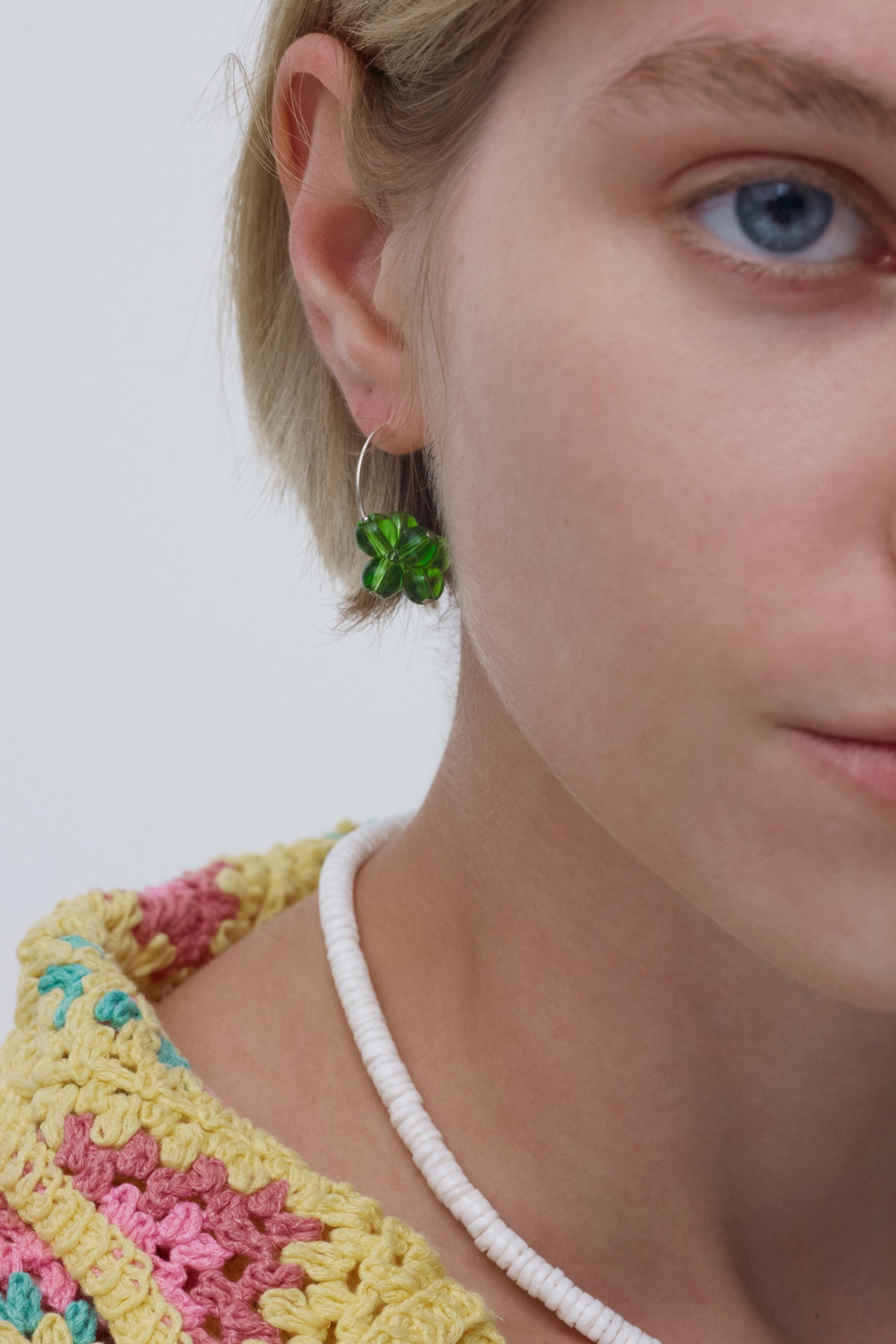 MONDAY EDITION COLORED ICE FLOWER EARRINGS