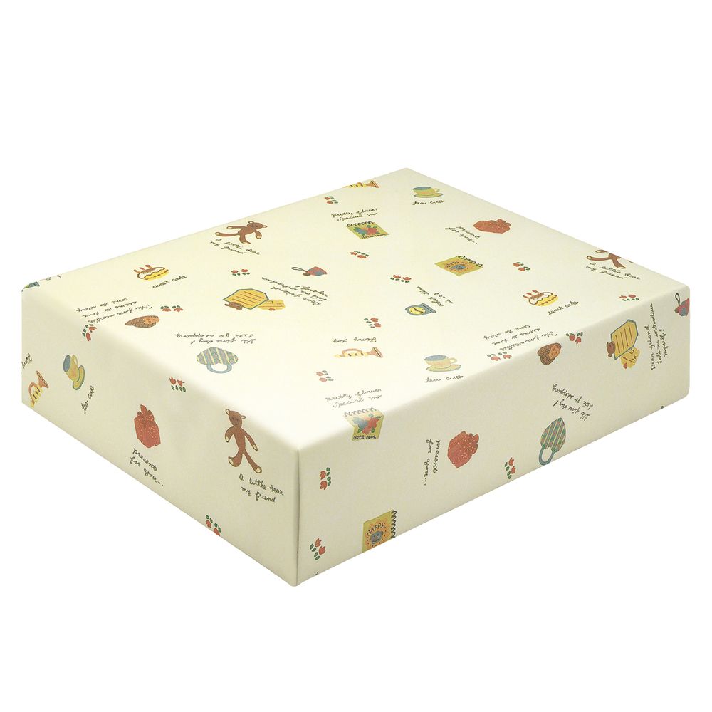 （まとめ買い）ササガワ 包装紙 ベビー/キッズ柄 ディアフレンド 半才判 50枚入 49-1322 [x3]