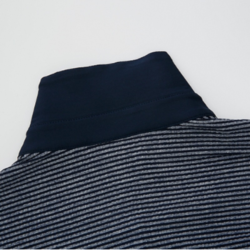 [ルイカステル] メンズフロントストライププリントTシャツ