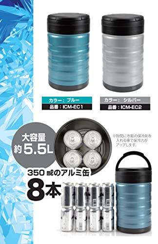山真製鋸 (YsGOD JAPAN) ICEMAN用冷凍ペットボトルクーラー ENECHARGE エネチャージ ICM-EC2 シルバー