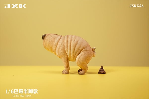 パグちゃん(即購入可即日発送)　コレクション6点 Qoo10] JXK 1/6 サイズ パグ 可愛い 犬