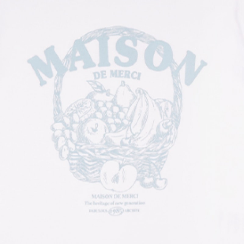 ファビュラスアーカイブ女性用フルーツスパンシングルジャージーショートスリーブ T シャツホワイトブルー (FCD2TS512W) ファビュラスアーカイブ女性用フルーツスパンシングルジャージーショートスリーブ T シャツホワイトブルー (FCD2TS512W)