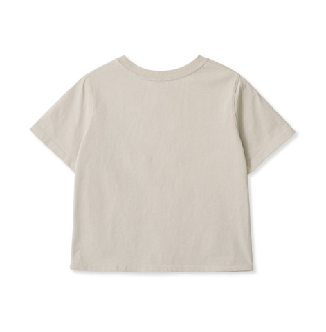 Tシャツ・カットソー AEAE WEB LOGO CROP TSHIRTS LIGHT BEIGE aeae】 WEB LOGO CROP T-SHIRTS : LIGHT BEIGE Tシャツ・カットソー