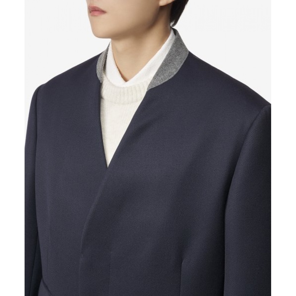 メゾンマルジェラメンズキャバルリーコート-ネイビー/SI1AA0001S48109524 メゾンマルジェラメンズキャバルリーコート-ネイビー/SI1AA0001S48109524