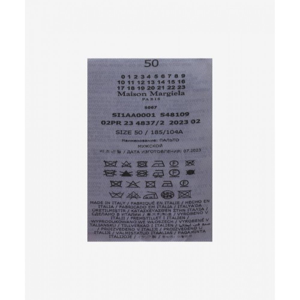 メゾンマルジェラメンズキャバルリーコート-ネイビー/SI1AA0001S48109524 メゾンマルジェラメンズキャバルリーコート-ネイビー/SI1AA0001S48109524