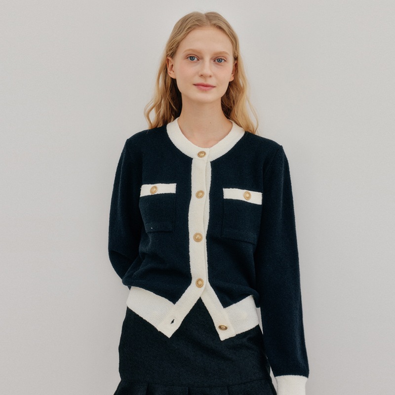 ツートーンカーディガン [2カラー]