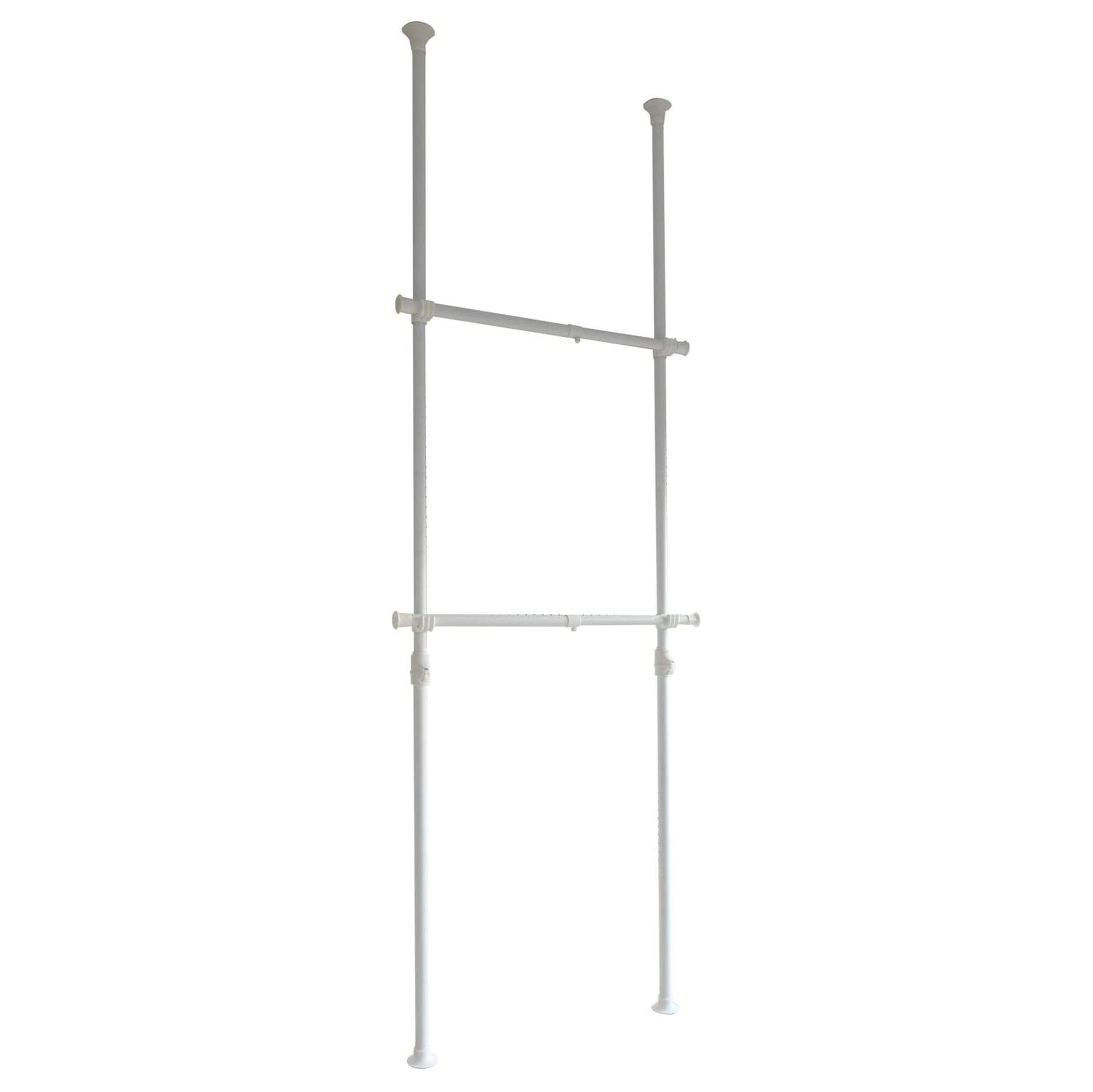 山善(YAMAZEN) 突っ張り ハンガーラック 衣類収納 大容量 耐荷重60kg かんたん突っ張り(実用新案取得済) 高さ 縦横 伸縮 幅97.5cm 布団も干せる 組立品 マットホワイト WJ-7 山善(YAMAZEN) 突っ張り ハンガーラック 衣類収納 大容量 耐荷重60kg かんたん突っ張り(実用新案取得済) 高さ 縦横 伸縮 幅97.5cm 布団も干せる 組立品 マットホワイト WJ-7