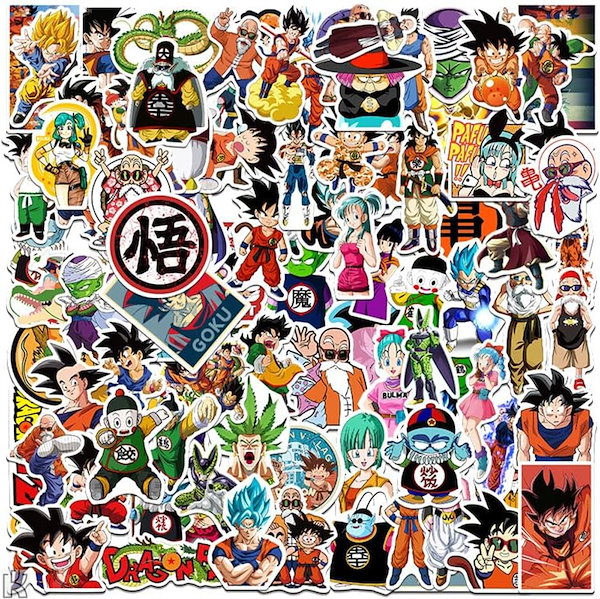 ドラゴンボール　ステッカー　5枚セット ドラゴンボール ステッカーセット 複数枚 - メルカリ