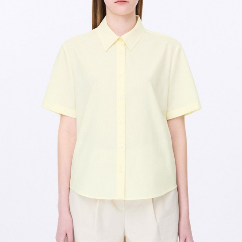 [シューズミス] ベーシックハーフスリーブシャツ_SWWSTP22200_LY