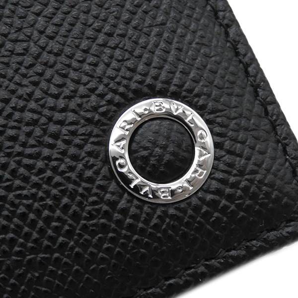 未使用✨BVLGARI長財布 ブルガリブルガリ マン ブラック グレインレザー BVLGARI ブルガリ 長財布 マン ラージウォレット 型押し