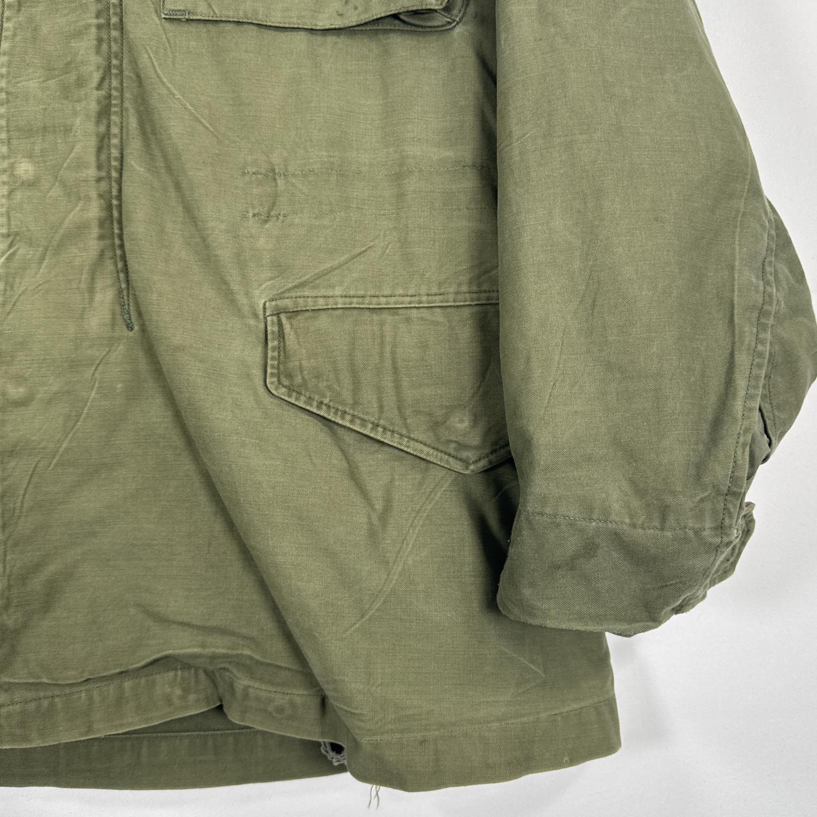 古着 60s/60年代 ヴィンテージ ミリタリージャケット M-65 フィールドジャケット 2nd CONMARジッパー 実物 オリーブグリーン メンズ 古着 60s/60年代 ヴィンテージ ミリタリージャケット M-65 フィールドジャケット 2nd CONMARジッパー 実物 オリーブグリーン メンズ