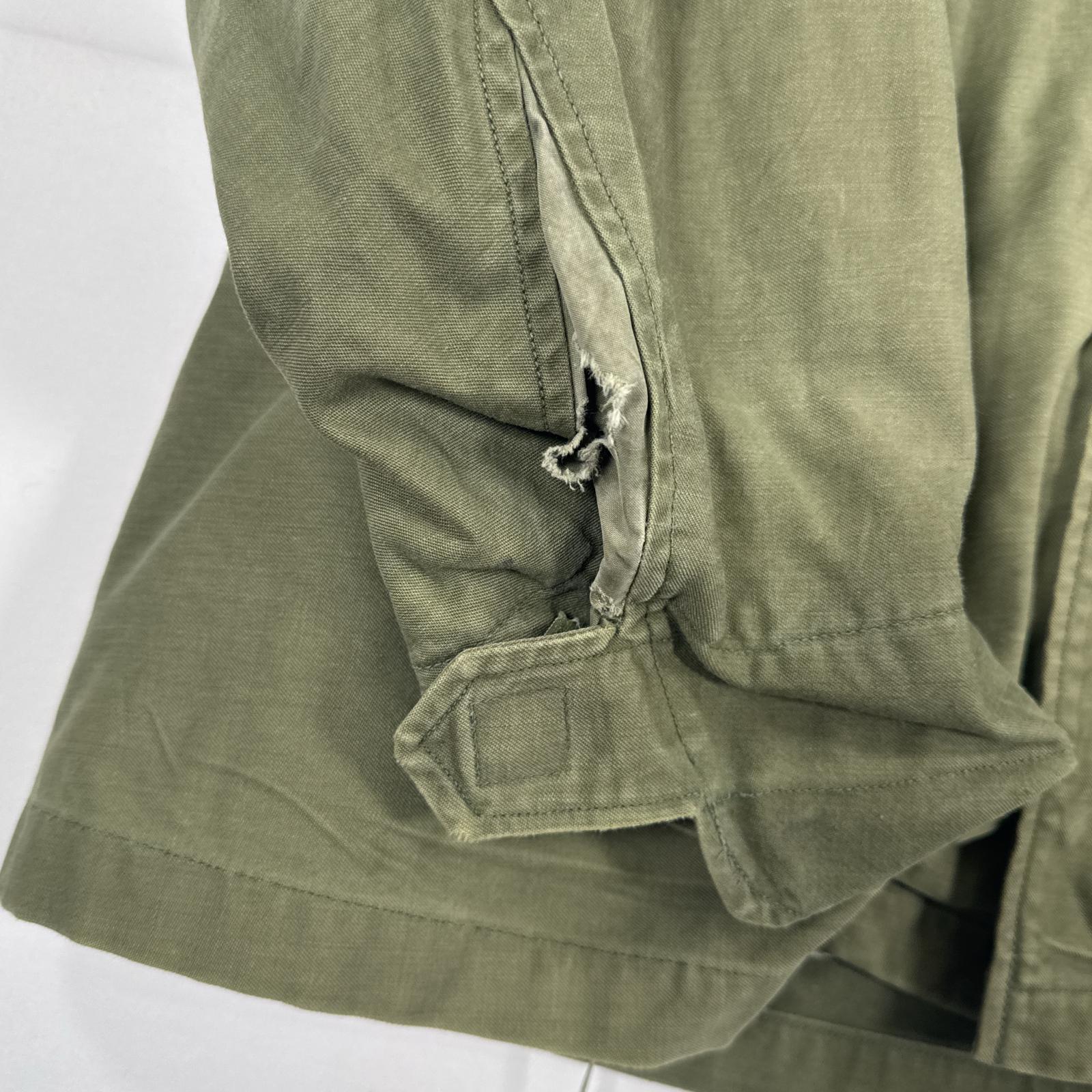 古着 60s/60年代 ヴィンテージ ミリタリージャケット M-65 フィールドジャケット 2nd CONMARジッパー 実物 オリーブグリーン メンズ 古着 60s/60年代 ヴィンテージ ミリタリージャケット M-65 フィールドジャケット 2nd CONMARジッパー 実物 オリーブグリーン メンズ