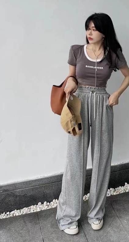 ボトムス パンツ スウェット 部屋着 ジョガーパンツ ストレートパンツ ロング丈 ストレート ハイウエスト ウエストゴム 伸縮性 大人可愛い きれいめ シンプル カジュアル 大人 上品 おしゃれ 無地