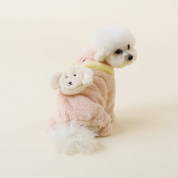 ブラックピットブルデニム迷彩柄ロンパース24サイズ ブラック