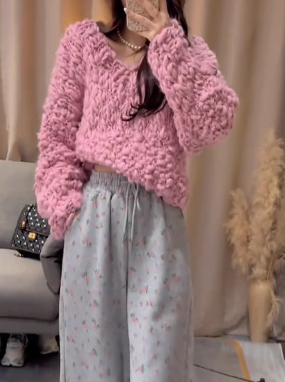 売れ筋商品|||スティーヌ・ゴヤ ニット&セーター レディース アウター LONG SLEEVE  - Jumper - pink ニットセーター レディース トップス ニット セーター 長袖 V