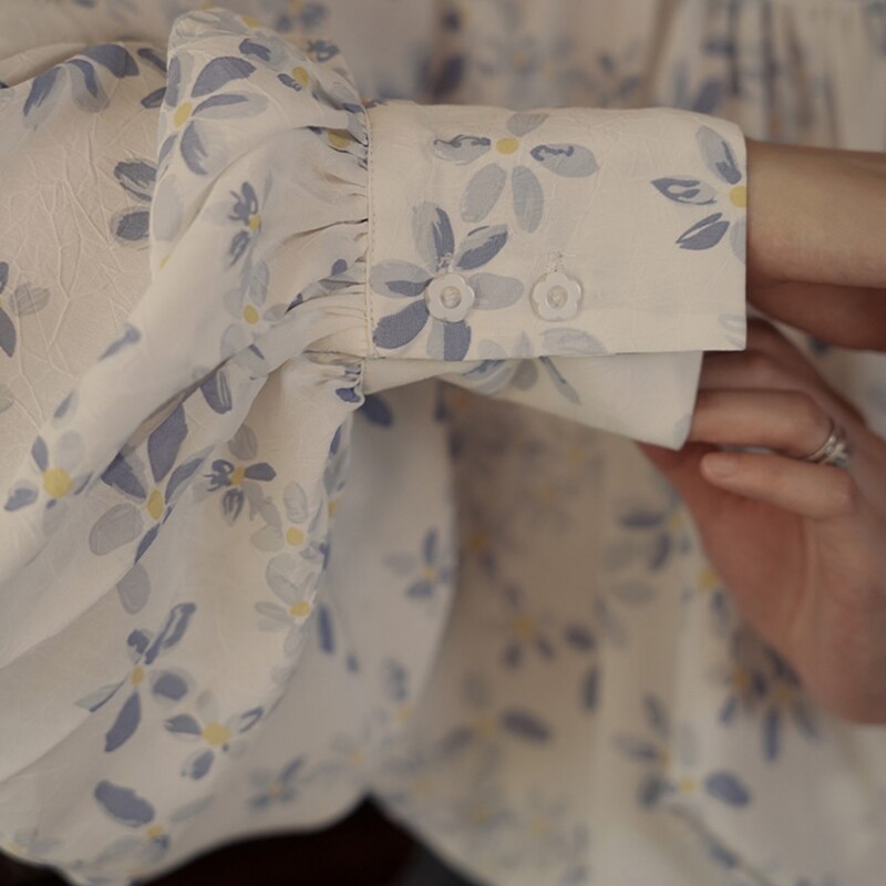 花柄ブラウス レディース おしゃれ シャツ ブラウス 長袖 オフィス シフォントップス 合わせやすい 花柄ブラウス レディース おしゃれ シャツ ブラウス 長袖 オフィス シフォントップス 合わせやすい