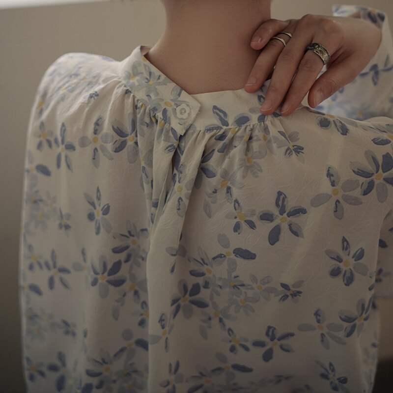 花柄ブラウス レディース おしゃれ シャツ ブラウス 長袖 オフィス シフォントップス 合わせやすい 花柄ブラウス レディース おしゃれ シャツ ブラウス 長袖 オフィス シフォントップス 合わせやすい