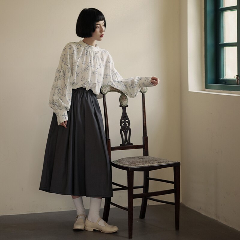 花柄ブラウス レディース おしゃれ シャツ ブラウス 長袖 オフィス シフォントップス 合わせやすい 花柄ブラウス レディース おしゃれ シャツ ブラウス 長袖 オフィス シフォントップス 合わせやすい