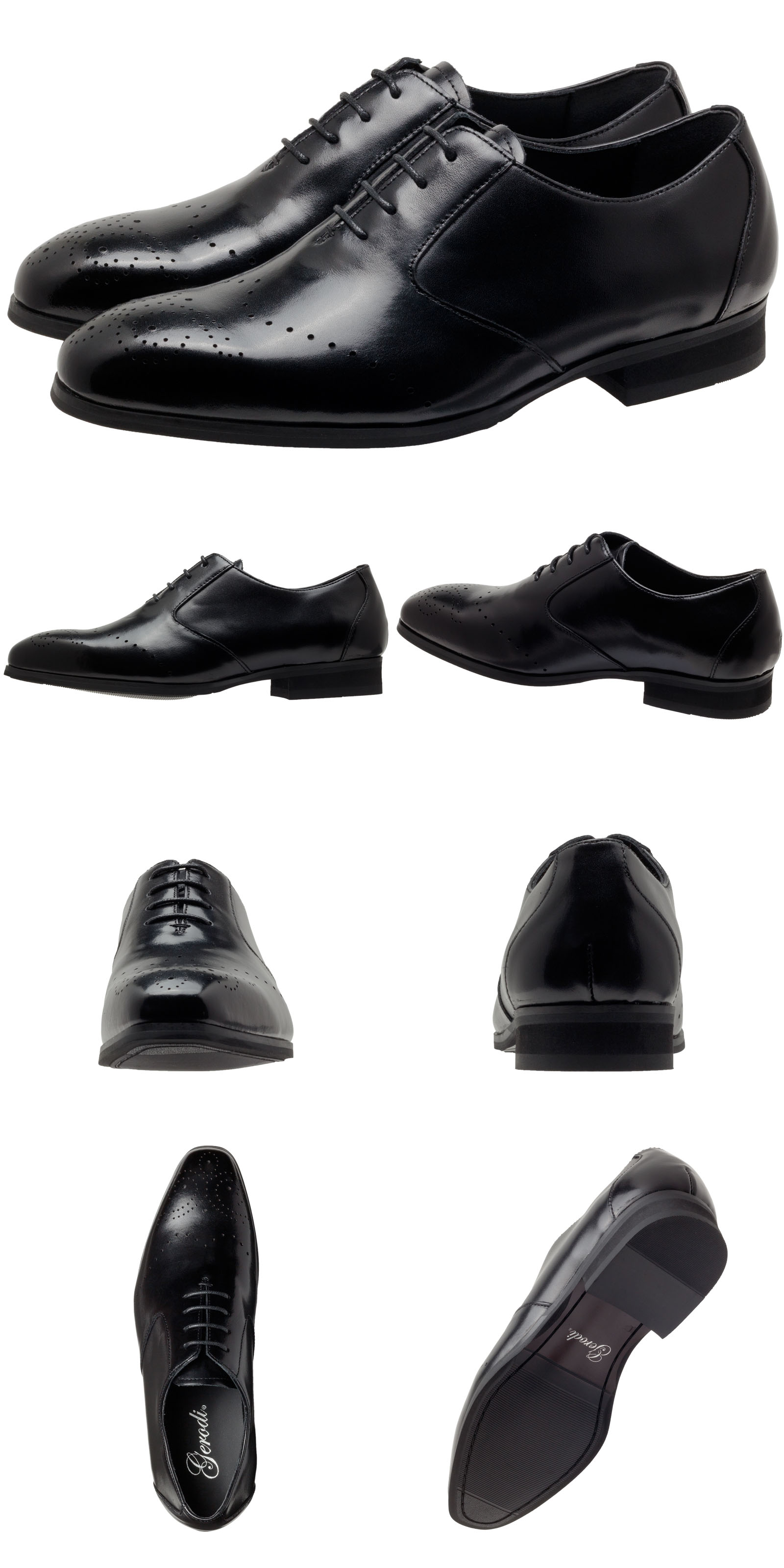 GERODI ビジネスシューズ 本革 牛革 メンズ 高級感 幅広 3E相当 ストレートチップ プレーントゥ メダリオン ブラック ダークブラウン 全4種 25cm 25.5cm 26cm 26.5cm GERODI ビジネスシューズ 本革 牛革 メンズ 高級感 幅広 3E相当 ストレートチップ プレーントゥ メダリオン ブラック ダークブラウン 全4種 25cm 25.5cm 26cm 26.5cm