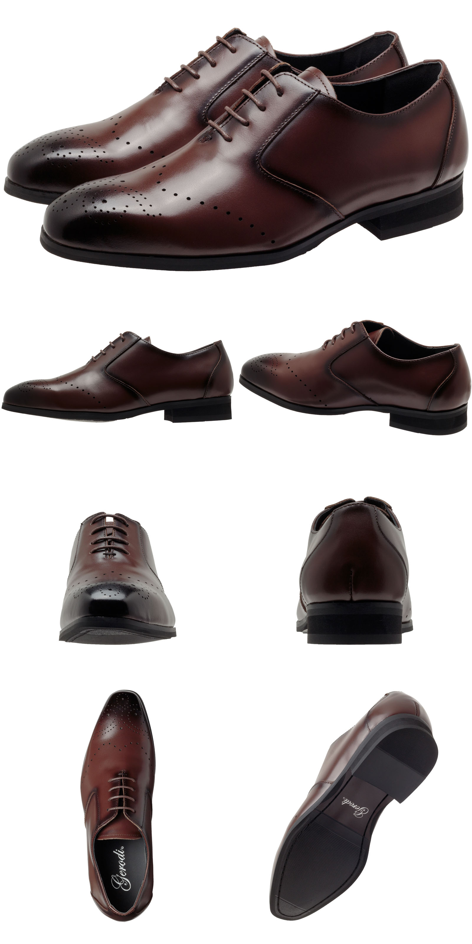 GERODI ビジネスシューズ 本革 牛革 メンズ 高級感 幅広 3E相当 ストレートチップ プレーントゥ メダリオン ブラック ダークブラウン 全4種 25cm 25.5cm 26cm 26.5cm GERODI ビジネスシューズ 本革 牛革 メンズ 高級感 幅広 3E相当 ストレートチップ プレーントゥ メダリオン ブラック ダークブラウン 全4種 25cm 25.5cm 26cm 26.5cm