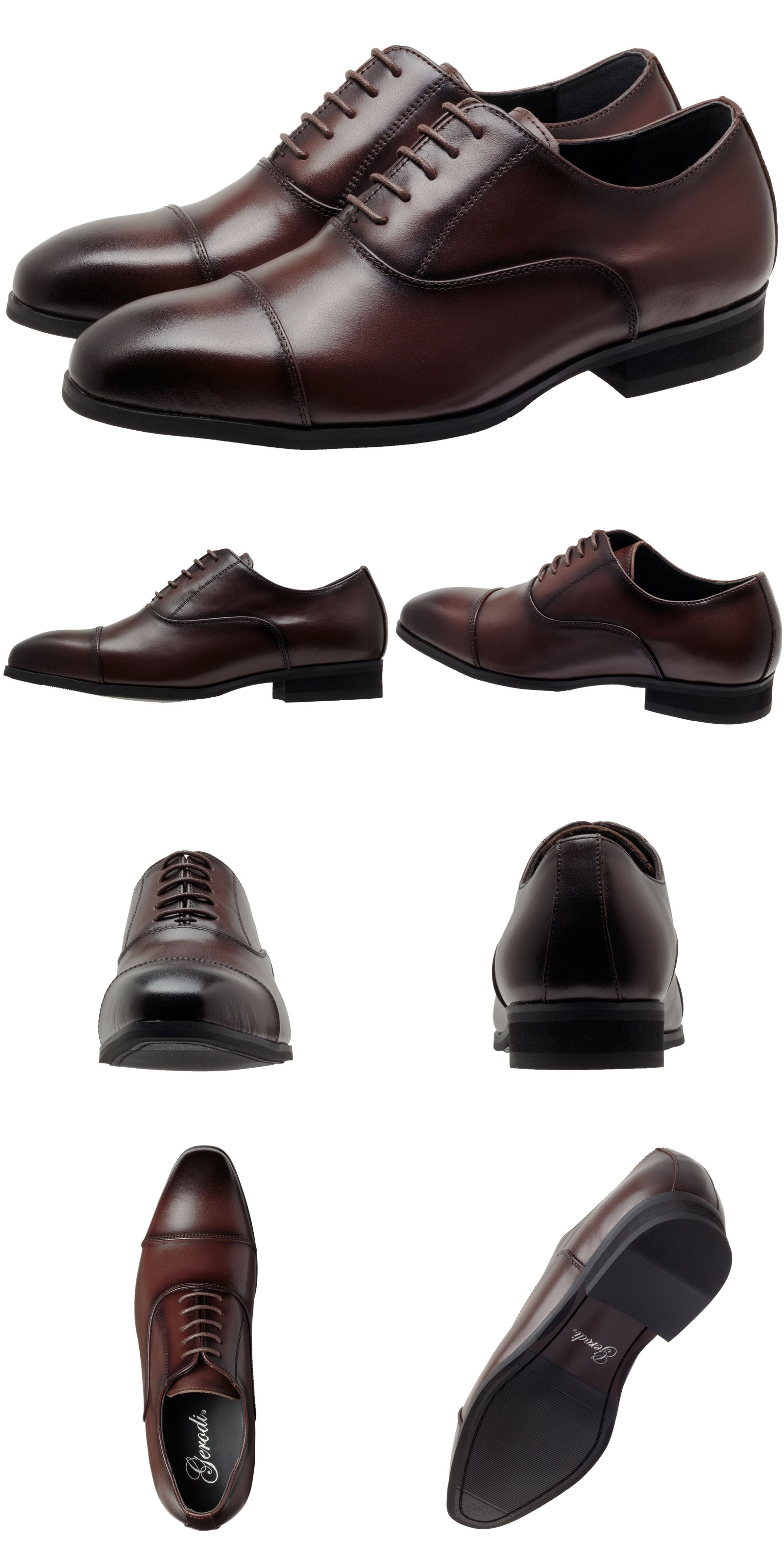 GERODI ビジネスシューズ 本革 牛革 メンズ 高級感 幅広 3E相当 ストレートチップ プレーントゥ メダリオン ブラック ダークブラウン 全4種 25cm 25.5cm 26cm 26.5cm GERODI ビジネスシューズ 本革 牛革 メンズ 高級感 幅広 3E相当 ストレートチップ プレーントゥ メダリオン ブラック ダークブラウン 全4種 25cm 25.5cm 26cm 26.5cm