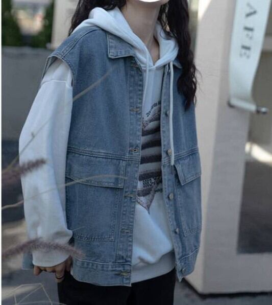 レディース ジャケット 上着 羽織り ジレ ベスト デニム インスタ映え 高見え 可愛い かわいい 韓国 かっこいい カジュアル 大人 上品 きれいめ シンプル クラシック エレガント こなれ感 lo レディース ジャケット 上着 羽織り ジレ ベスト デニム インスタ映え 高見え 可愛い かわいい 韓国 かっこいい カジュアル 大人 上品 きれいめ シンプル クラシック エレガント こなれ感 lo
