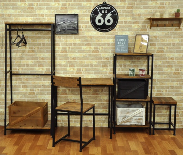 オープンラック 4段 ブルックリンスタイル ヴィンテージ調 幅50cm オープンラック 4段 ブルックリンスタイル ヴィンテージ調 幅50cm