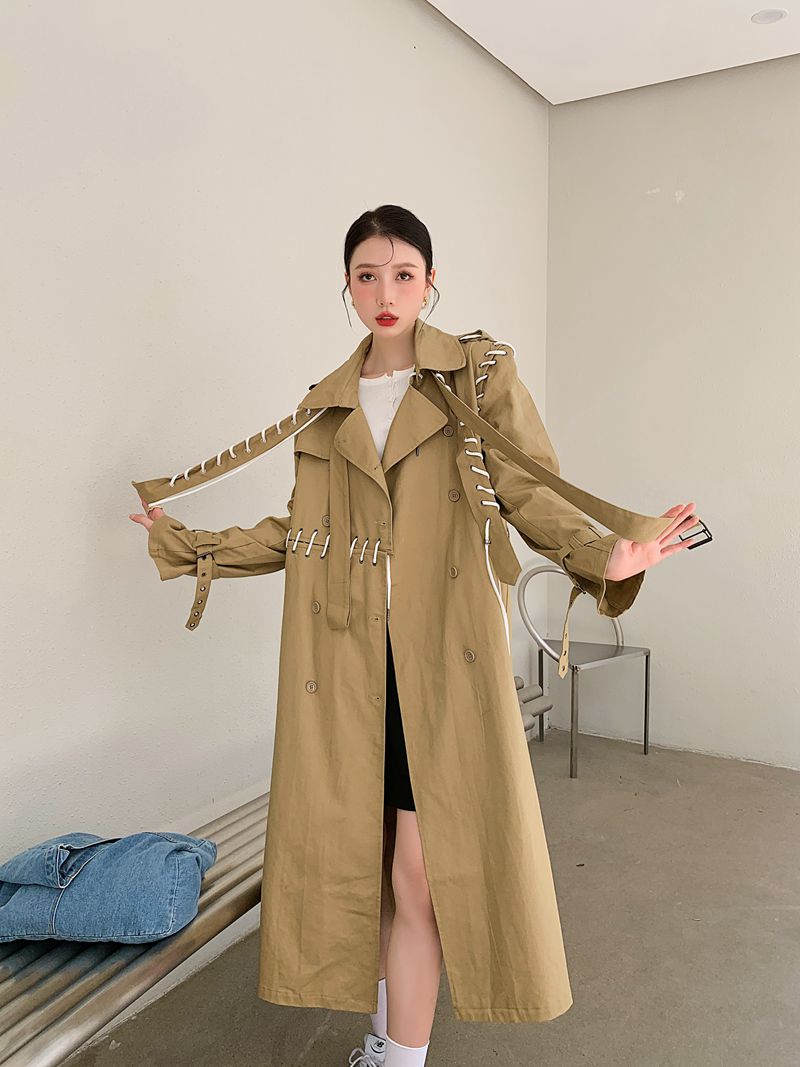 【日本未発売】トレンチコート ドローストリング コート ジャケット アウター ウインドブレーカー 【日本未発売】トレンチコート ドローストリング コート ジャケット アウター ウインドブレーカー