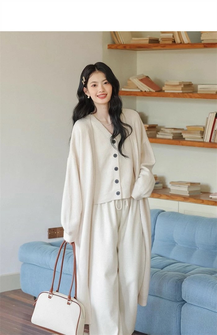 ニットカーディガン ニットベスト レディース カーディガン+ベスト 2点セット ニットガウン セットアイテム 長袖 ロング丈 大人 キレイめ 通勤 シンプル 体型カバー ゆったり 細見え ママ グレ ニットカーディガン ニットベスト レディース カーディガン+ベスト 2点セット ニットガウン セットアイテム 長袖 ロング丈 大人 キレイめ 通勤 シンプル 体型カバー ゆったり 細見え ママ グレ