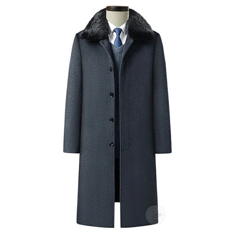 超ロングコート ステンカラーコート メンズ 裏起毛 暖かい ビジネスコート ウールコート チェスターコート ロングコート メルトン 膝上丈 膝丈 膝下丈 アウター 40代 50代 冬コート スリム 通