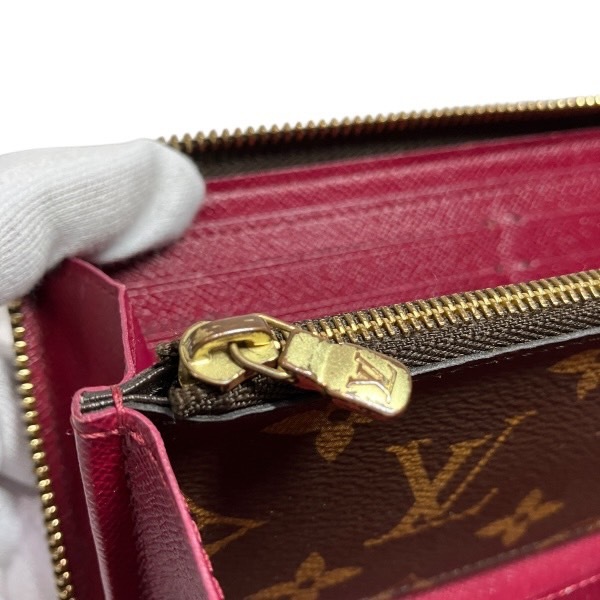 ルイヴィトン ポルトフォイユクレマンス M60742 ラウンドジップ 長財布 レディース【中古】