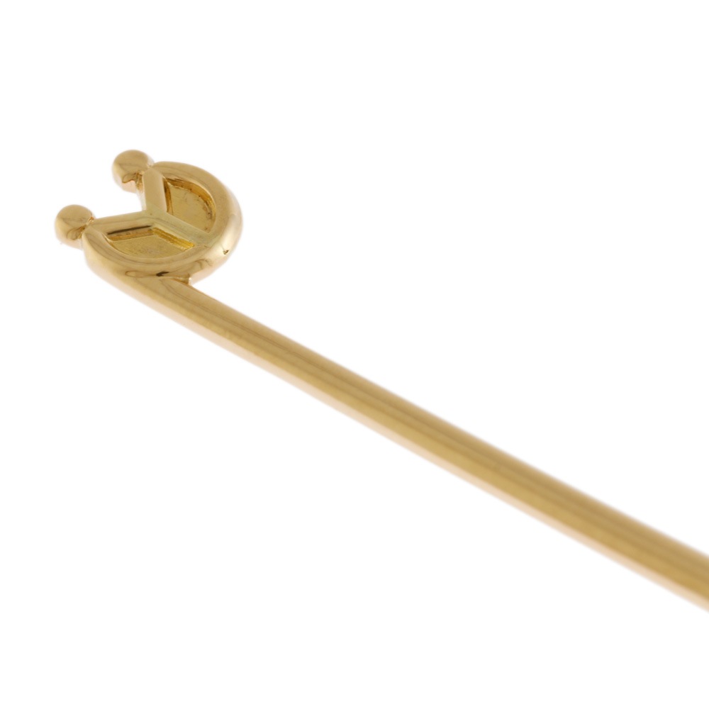 耳かき お祝い お礼 還暦 定年 退職 金工芸品 18金 K18イエローゴールド 中古 美品