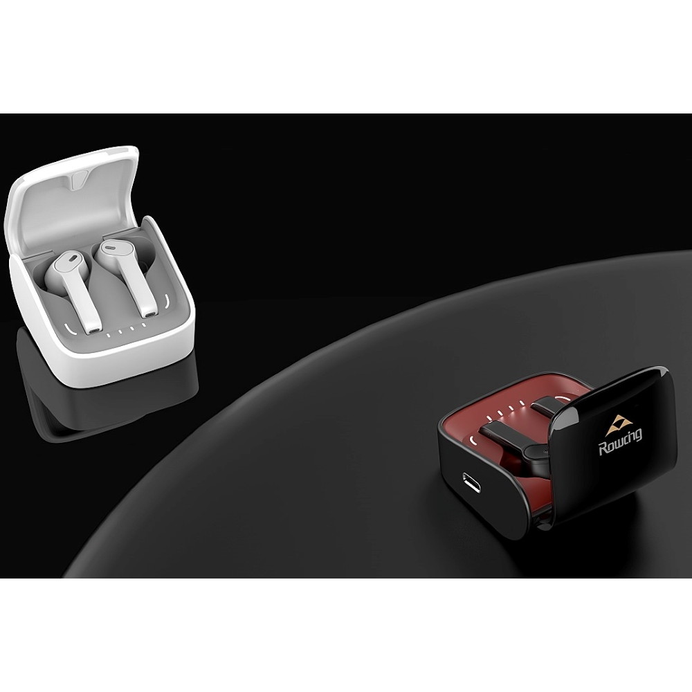 Bluetooth ワイヤレス イヤホン TWS 防水 ボイストリガー機能搭載！ 完全ワイヤレスイヤホン ROWCING AI-007