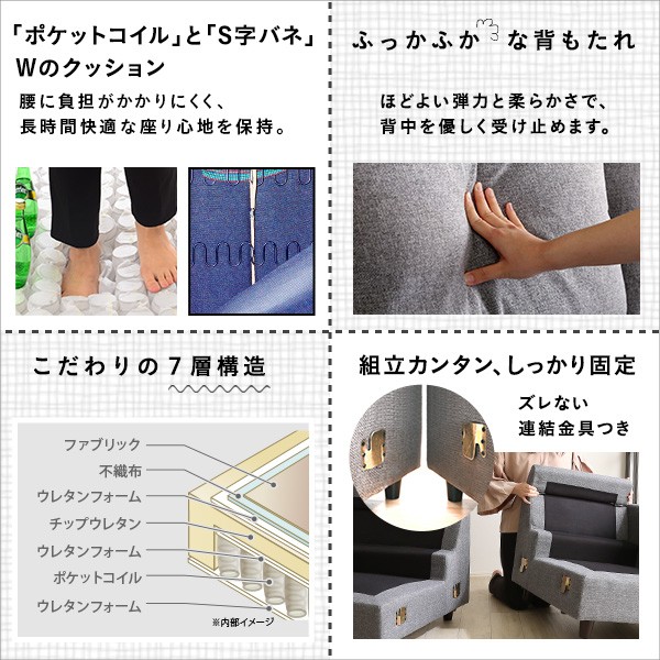 ソファ 3人掛け コンパクト カウチソファ 脚付 北欧 モダン テイスト リビング レイアウト自由 ソファ 3人掛け コンパクト カウチソファ 脚付 北欧 モダン テイスト リビング レイアウト自由