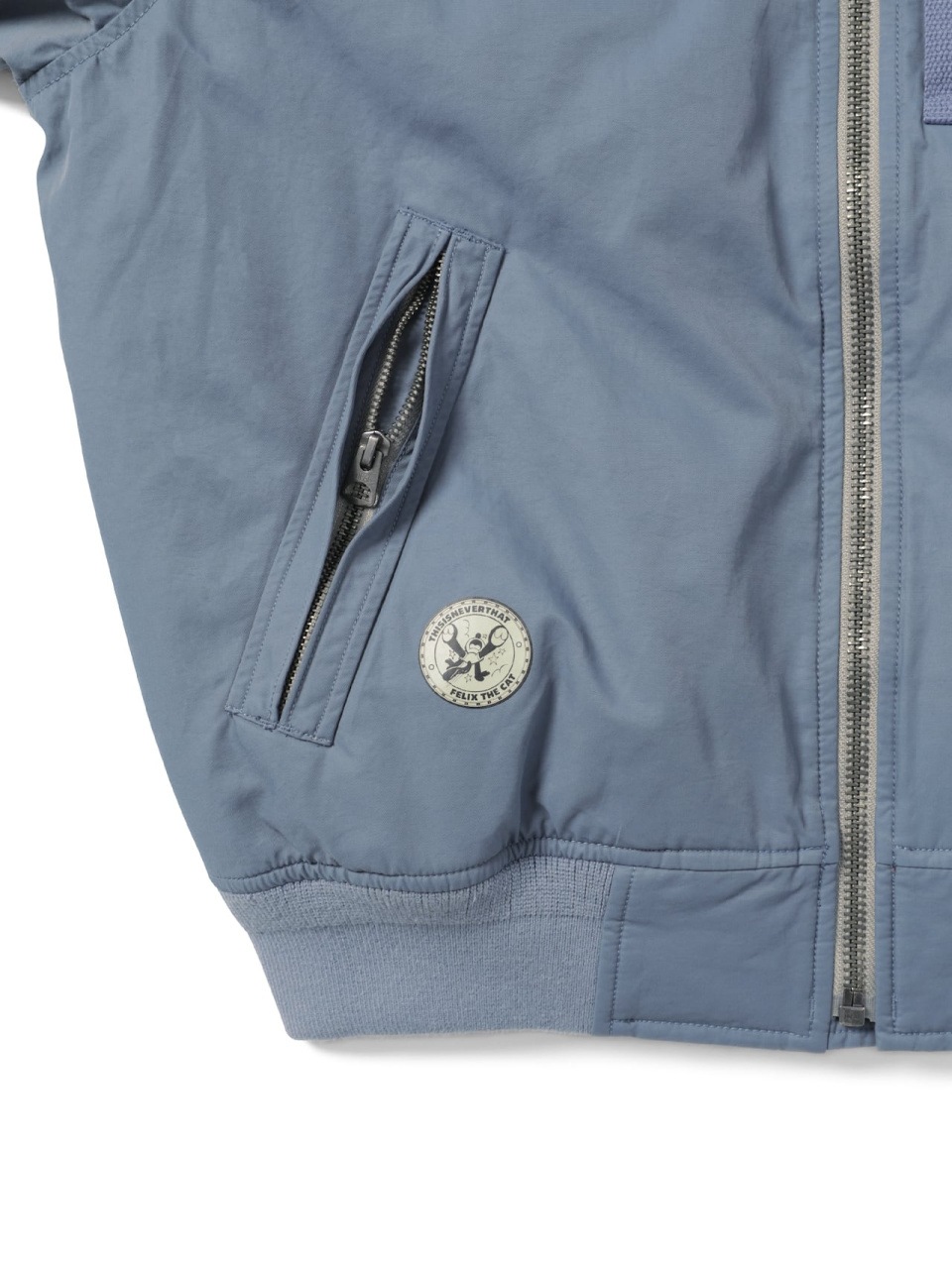 【THISISNEVERTHAT】 TNT FELIX BOMBER JACKET : BLUE GREY 【THISISNEVERTHAT】 TNT FELIX BOMBER JACKET : BLUE GREY