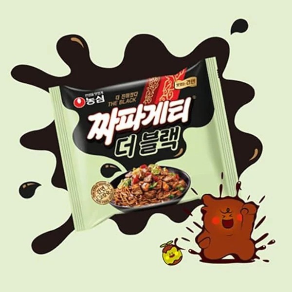 [農心] THE BLACK チャパゲティ箱売り / 116g BOX(32個入) 袋麺 発売40周年記念 ザ ブラック 乾麺 韓国風 ジャージャー麺