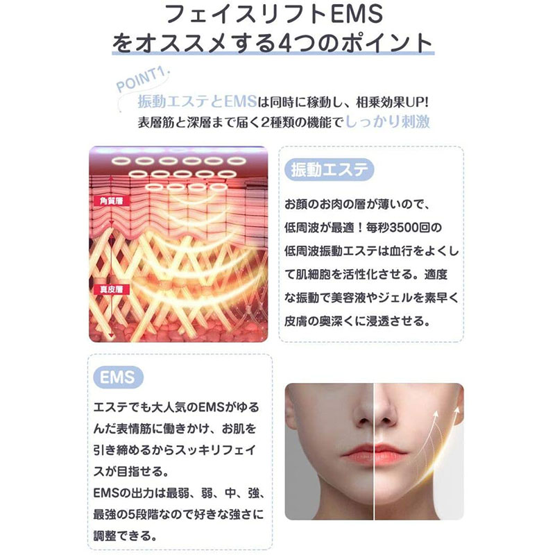 美顔器 小顔美顔器 小顔マスク 小顔 ベルト EMS美顔器 小顔マッサージ器 リフトアップベルト 光