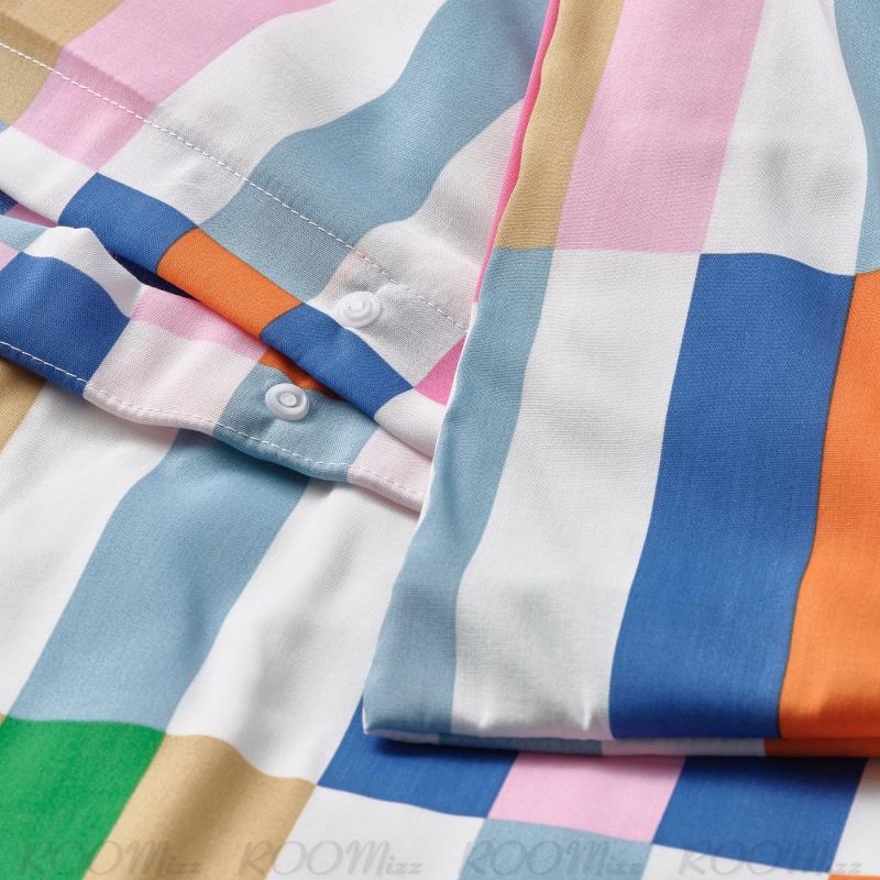 KLIBBKORSORT クリッブコルスオルト 掛け布団カバー&枕カバー(枕カバー2枚) - マルチカラー 200x200/50x60 cm KLIBBKORSORT クリッブコルスオルト 掛け布団カバー&枕カバー(枕カバー2枚) - マルチカラー 200x200/50x60 cm