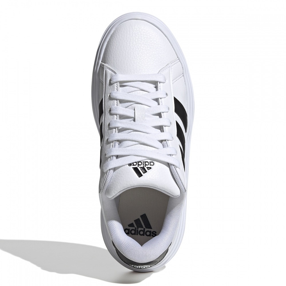 アディダスグランドコートプラットフォームスエード IE1092-FTWHT/CBBLACK/CBROCK