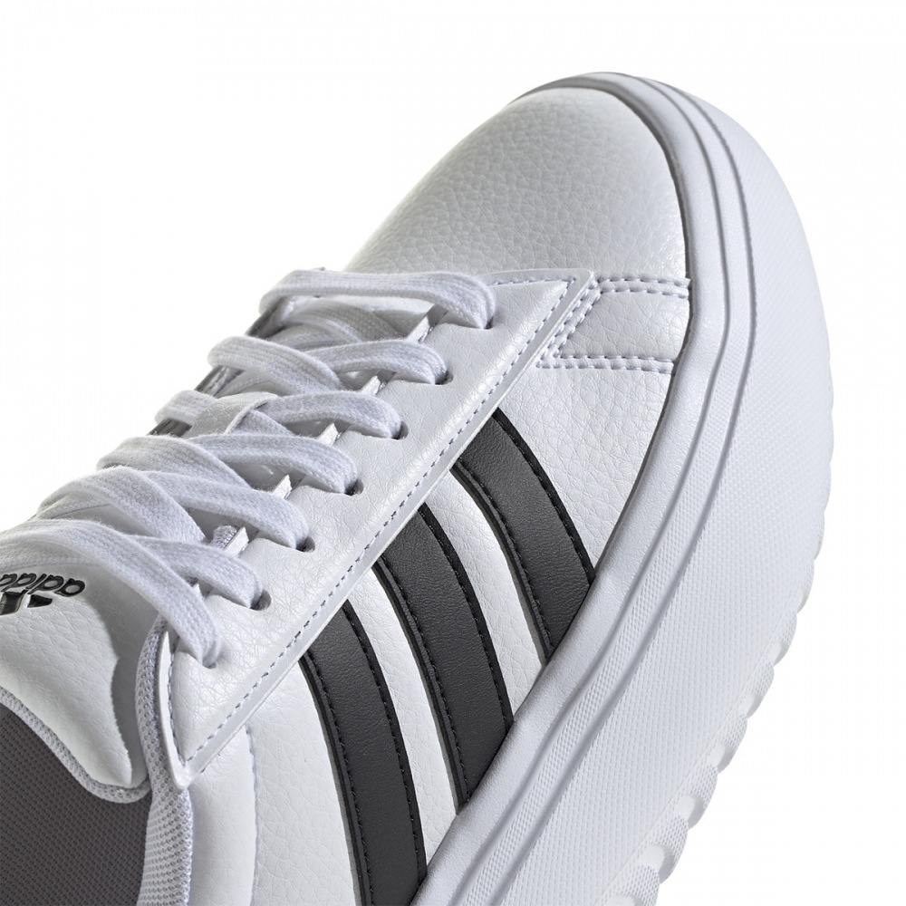 アディダスグランドコートプラットフォームスエード IE1092-FTWHT/CBBLACK/CBROCK