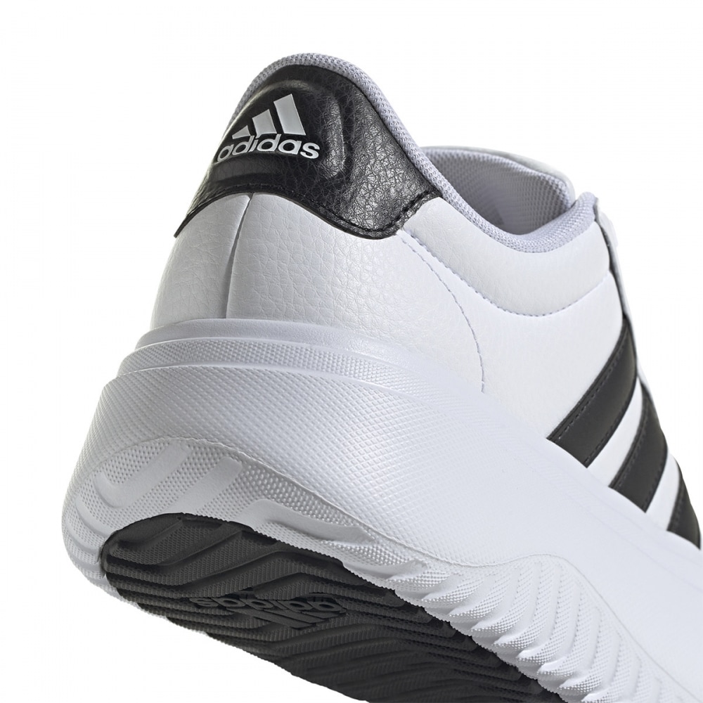 アディダスグランドコートプラットフォームスエード IE1092-FTWHT/CBBLACK/CBROCK