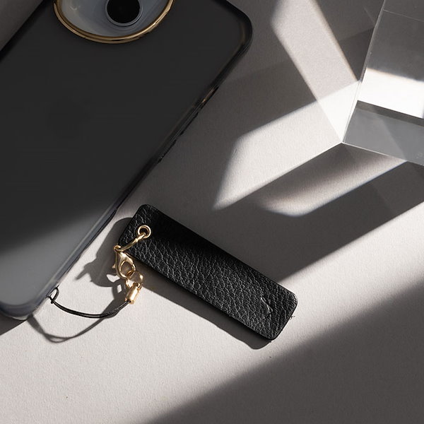 Qoo10] サリスティ 本革 スマホストラップ クリーナー 画面