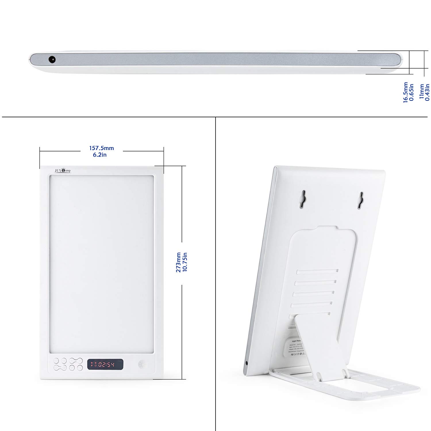 高照度 光線 療法 12000lux フルスペクトル LED 光 目覚まし ライト 体内時計 がリセット 寝坊 夜勤 時差ぼけ に適し 光 目覚まし時計 ナチュラル 日の出・日の入り機能（自然音付き）